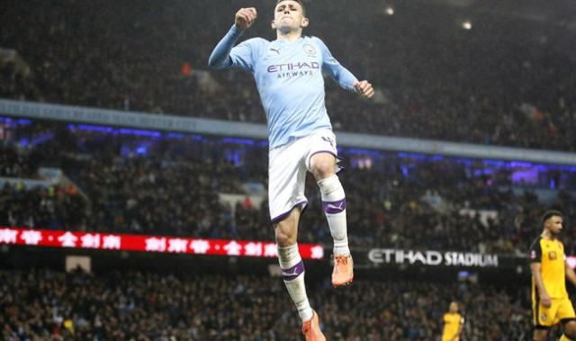  福登替补建功曼城,补时绝杀伯恩茅斯惊险胜